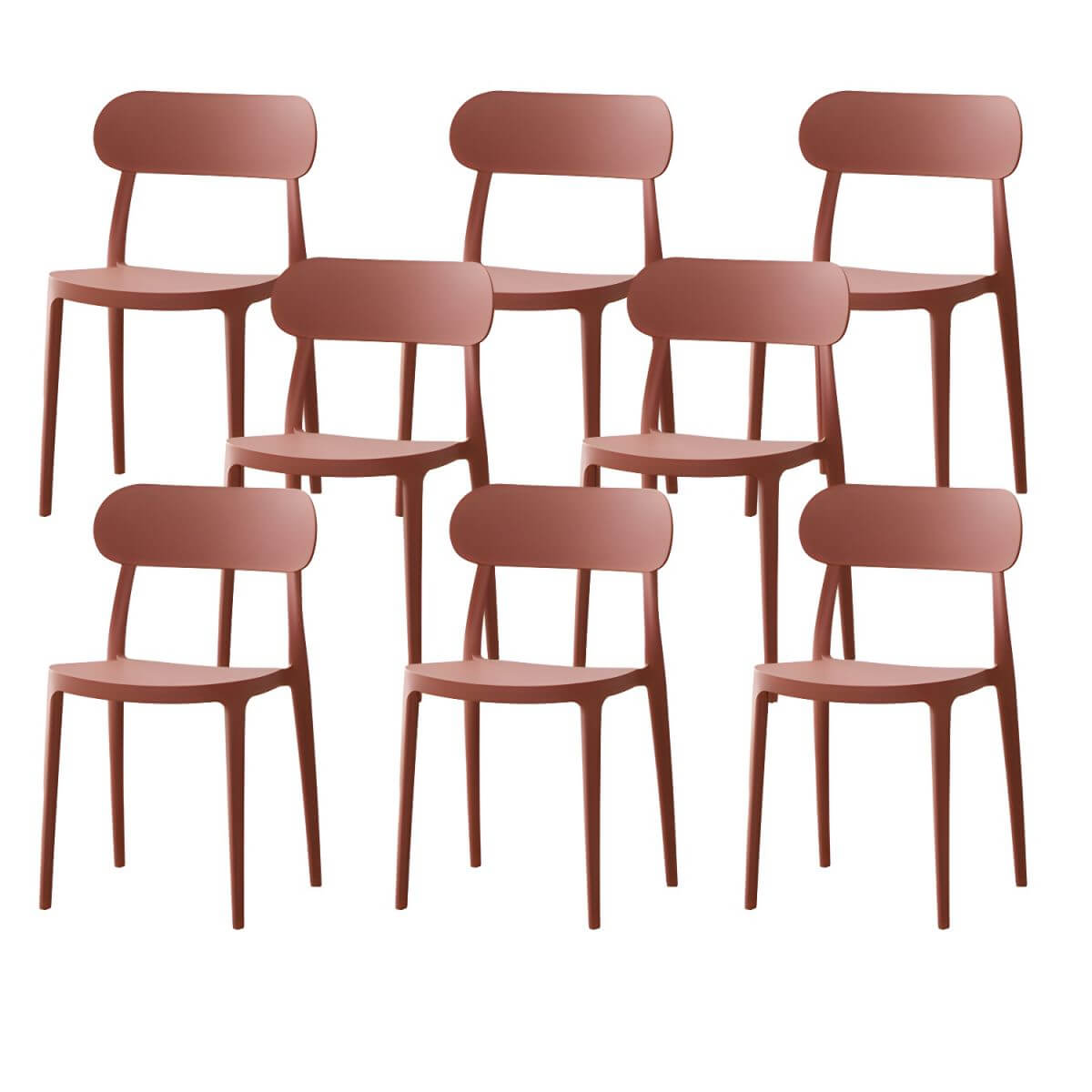 Modern Scandinavian dining chair made of plastic and acrylic, perfect for kitchen and dining areas