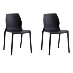 Modern Scandinavian Style Stackable Plastic & Acrylic Chair for Kitchen & Dining Dining Chairs