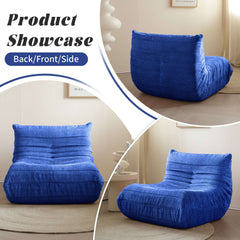 Lazy Compressed Foam Floor Couch Chenille Togo Sofa