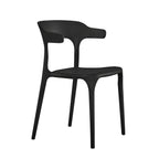 Acrylic Nordic dining chair with backrest and armrests, featuring clear acrylic legs