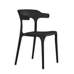 Nordic Backrest Armrest Acrylic Chair with Acrylic Legs for Dining Room Dining Chairs