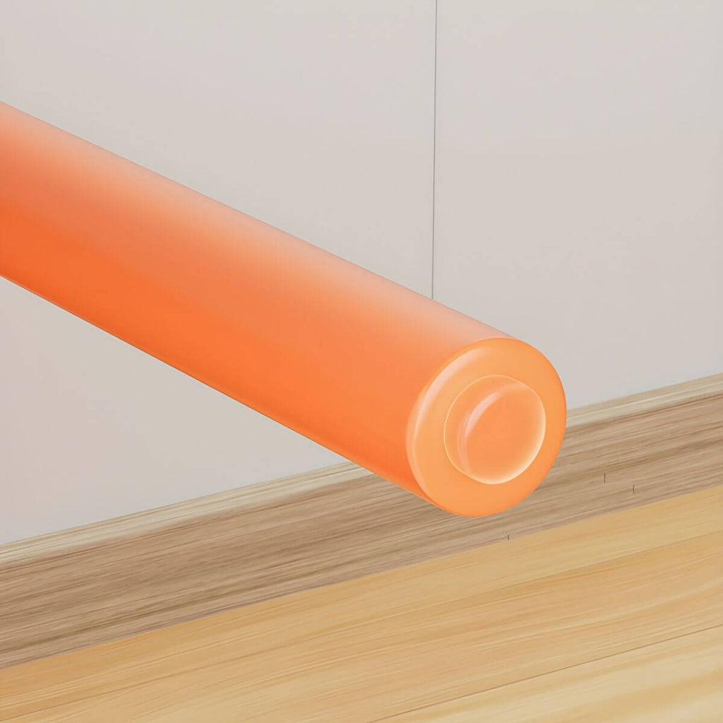 Stackable Nordic dining chair with acrylic legs and ergonomic backrest for modern dining rooms