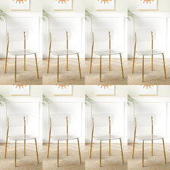 Contemporary Acrylic Dining Chair for Living Room and Kitchen Dining Chairs