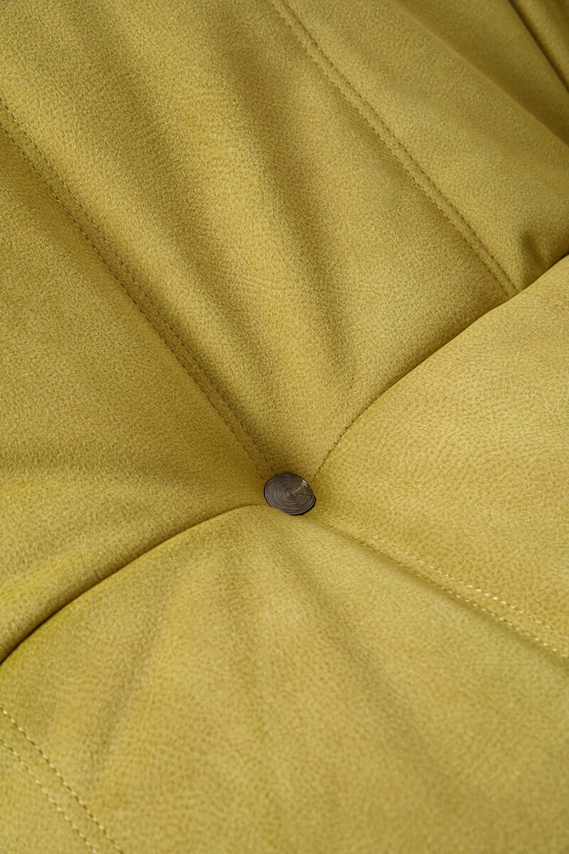 High-quality leather Togo sofa chair with frosted finish, comfortable and versatile floor couch