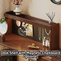 Cocochairs Multifunctional Makeup Vanity Desk with 6 Drawers & Pegboard Storage