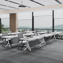 Durable and Lightweight Foldable Meeting Table with Easy Storage Solution