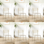 Transparent acrylic dining chair with modern design, perfect for living room and kitchen seating