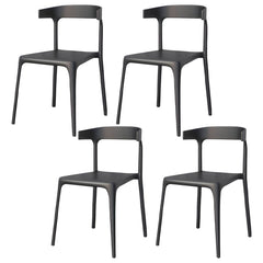Nordic Stackable Backrest Acrylic Chair with Acrylic Legs for Dining Room Dining Chairs