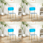 Transparent acrylic dining chair with modern design, perfect for living room and kitchen seating