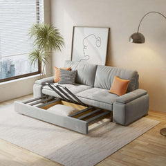 Modern Convertible Sleeper Sofa Bed with Storage Pull Out