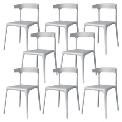 Nordic Stackable Backrest Acrylic Chair with Acrylic Legs for Dining Room Dining Chairs
