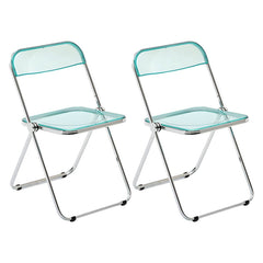 Scandinavian Style Silver Metal Leg Plastic & Acrylic Side Chair Dining Chairs