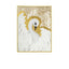 Diptych Swan Mother of Pearl Wall Art with Gold Relief Texture