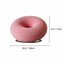 Donut-Shaped Knit Accent Lounge Chair With Sculptural Ring Silhouette Dimensions