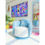Dopamine Blue Barrel Swivel Chair With Plush Wraparound Comfort Main Product Image