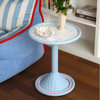 Dopamine Color Pop Side Table Series with Rounded Edge and Playful Prints