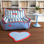 Dopamine Color Pop Side Table Series with Rounded Edge and Playful Prints