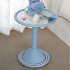 Dopamine Color Pop Side Table Series with Rounded Edge and Playful Prints