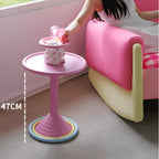 Dopamine Color Pop Side Table Series with Rounded Edge and Playful Prints