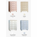 Dopamine French Vintage Drawer Storage Series With Floral Pulls