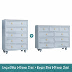 Dopamine French Vintage Drawer Storage Series With Floral Pulls