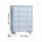 Dopamine French Vintage Drawer Storage Series With Floral Pulls Dimensions