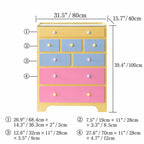 Dopamine Glass-Top Jewelry Storage Chest With Velvet Drawers