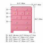 Dopamine Glass-Top Jewelry Storage Chest With Velvet Drawers Dimensions