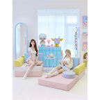 Dopamine Macaron Modular Sofa Bed With Washable Covers for Kids