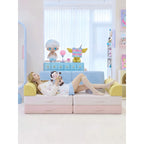 Dopamine Macaron Modular Sofa Bed With Washable Covers for Kids