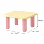 Dopamine Pastel Coffee Table Set With Rounded Sculptural Legs