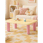 Dopamine Pastel Coffee Table Set With Rounded Sculptural Legs