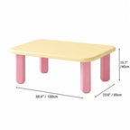 Dopamine Pastel Coffee Table Set With Rounded Sculptural Legs