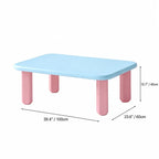 Dopamine Pastel Coffee Table Set With Rounded Sculptural Legs Dimensions