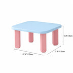 Dopamine Pastel Coffee Table Set With Rounded Sculptural Legs Dimensions