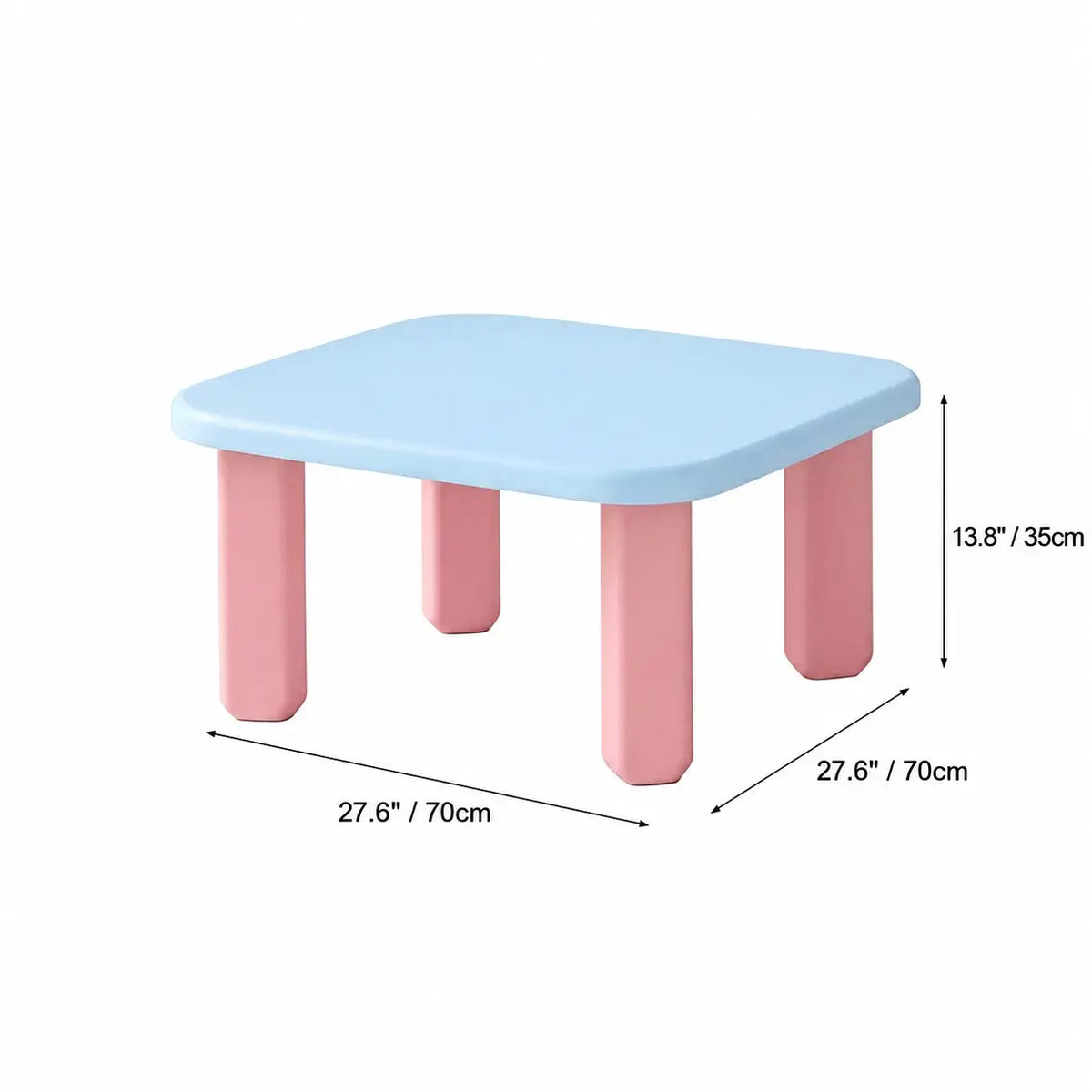 Dopamine Pastel Coffee Table Set With Rounded Sculptural Legs Dimensions