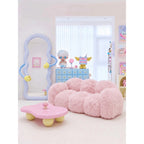 Dopamine Plush Cloud-Petal Modular Sofa with Low Lounge Form