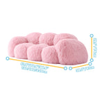 Dopamine Plush Cloud-Petal Modular Sofa with Low Lounge Form