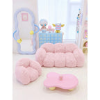 Dopamine Plush Cloud-Petal Modular Sofa with Low Lounge Form