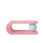 Dopamine Sculptural Coffee Table with Adjustable Two-Tier Macaron Form