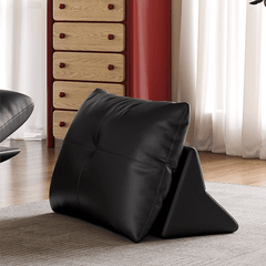 Double-Sided Luxury Leather Sofa with Adjustable Armrests