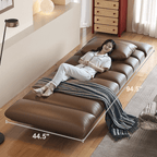 Double-Sided Luxury Leather Sofa with Adjustable Armrests