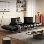 Double-Sided Luxury Leather Sofa with Adjustable Armrests