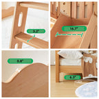 Dreamy Treehouse Bunk Bed With Adjustable Slide For Children