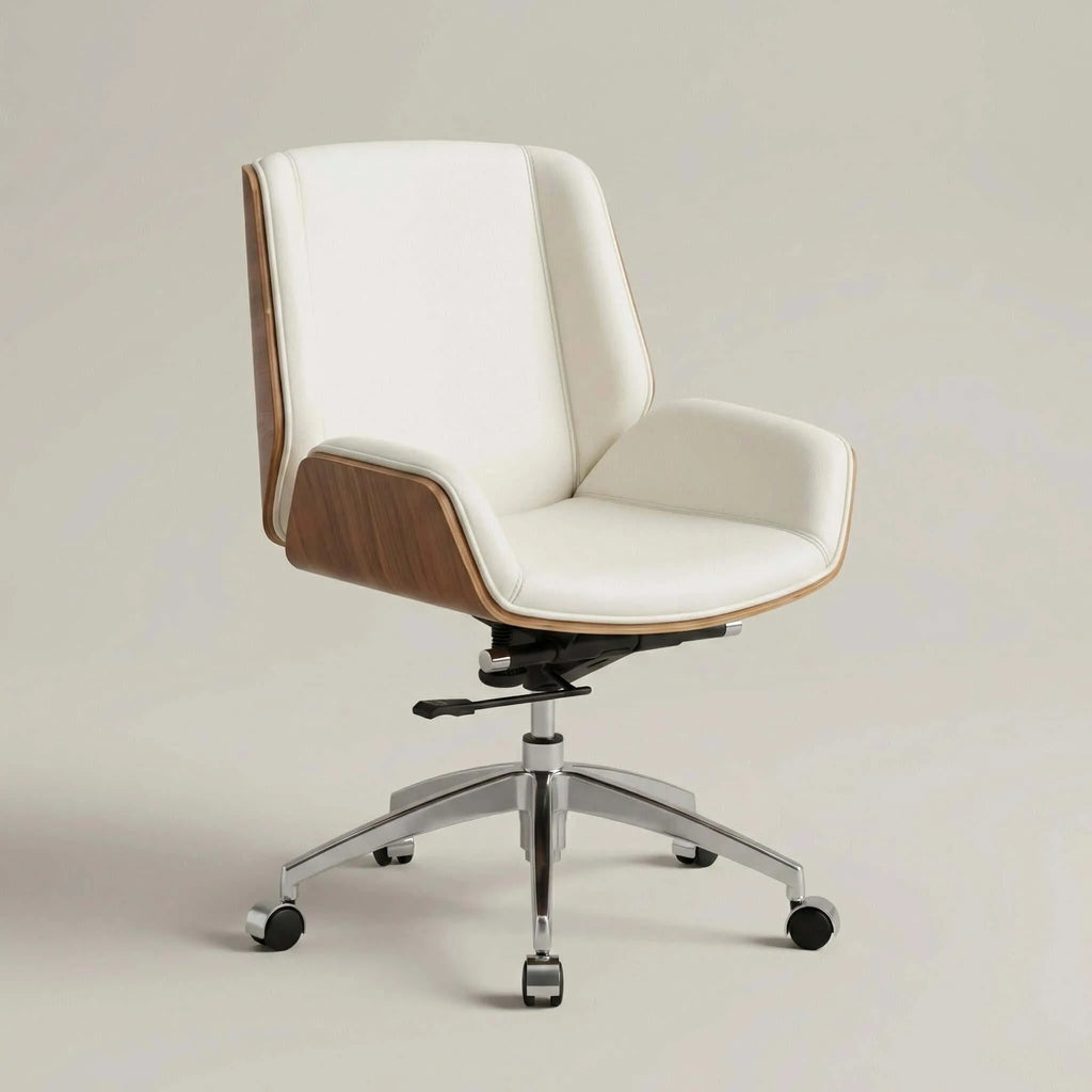 Drift Leather & Wood Executive Office Chair