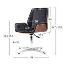 Drift Leather & Wood Executive Office Chair