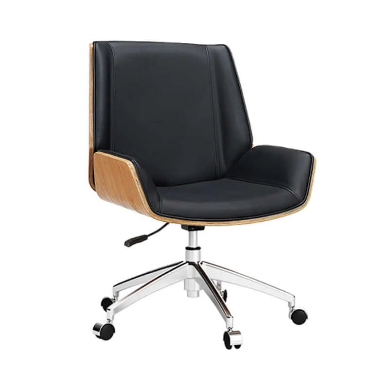 Drift Leather & Wood Executive Office Chair