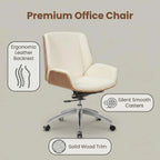 Drift Leather & Wood Executive Office Chair