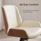 Drift Leather & Wood Executive Office Chair