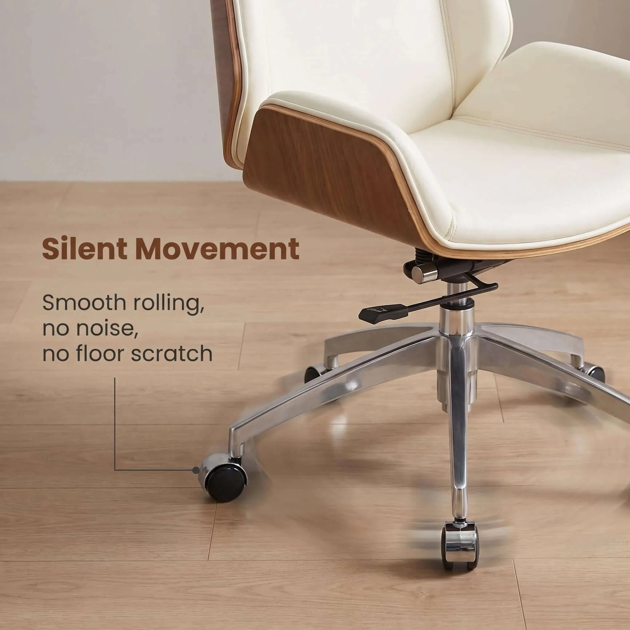 Drift Leather & Wood Executive Office Chair